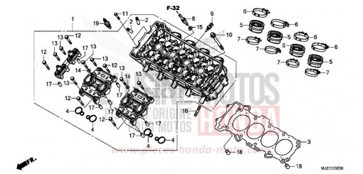 CULASSE CB650FAG de 2016
